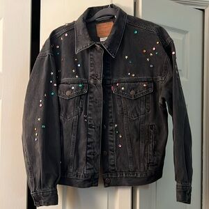 NWOT Levi’ Premium Embellished Jean Jacket